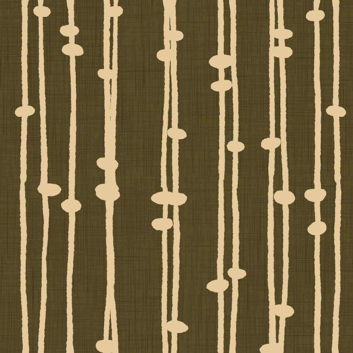 Boho Jewel Tone Stripes Retro Dark Olive Wallpaper⁠ in your room — zoomed