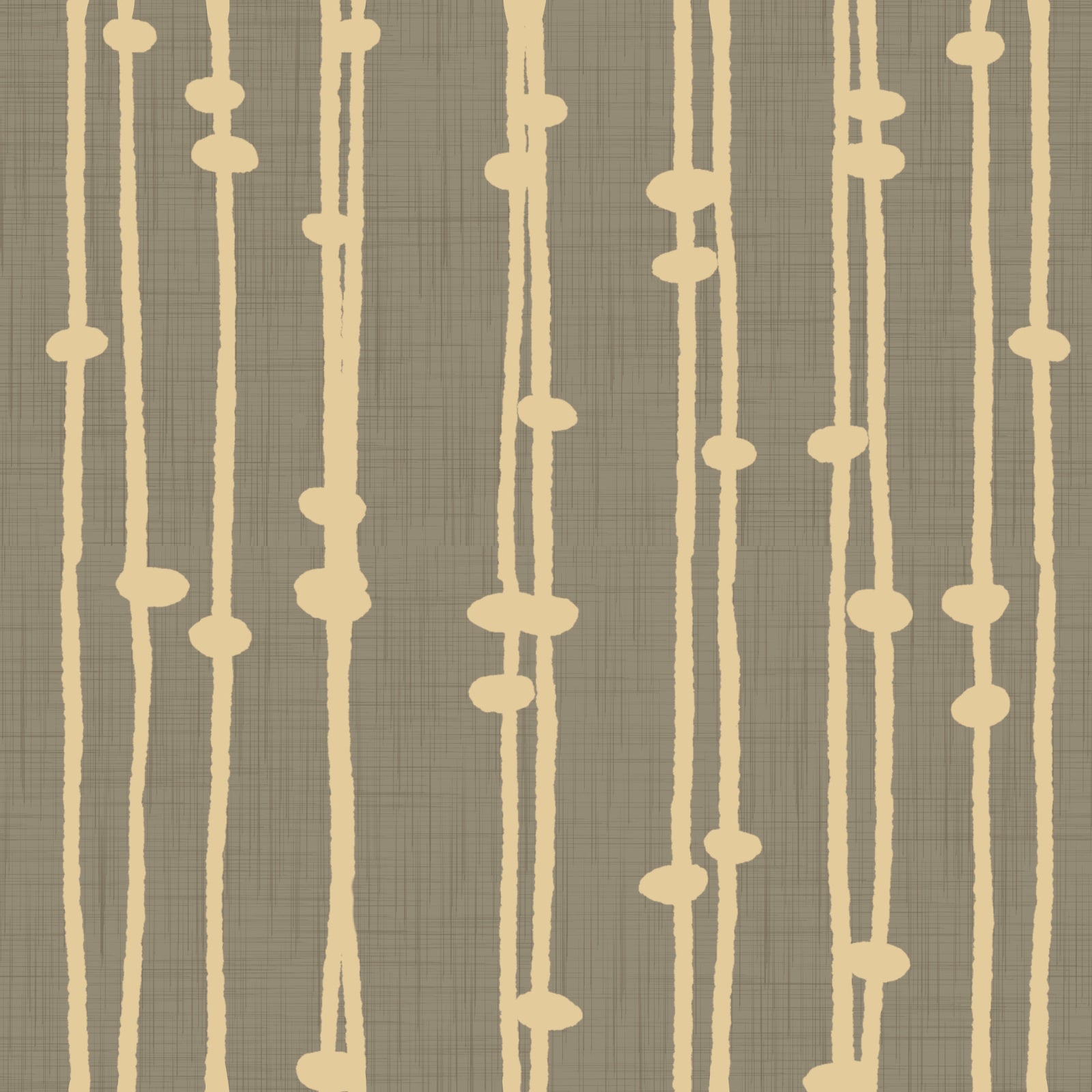 Boho Jewel Tone Stripes Retro Taupe Wallpaper⁠