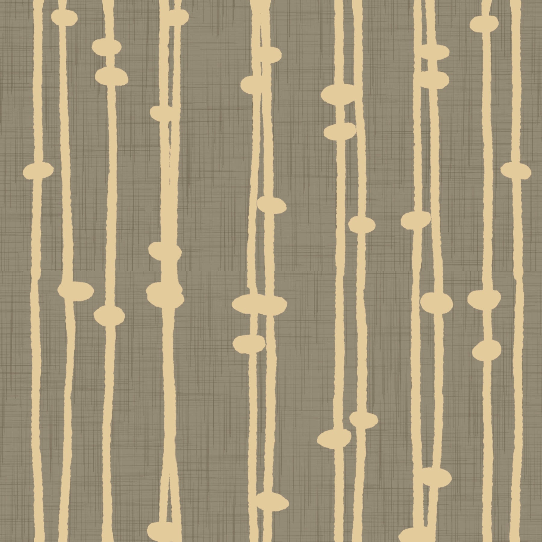 Boho Jewel Tone Stripes Retro Taupe Wallpaper⁠ in your room — zoomed