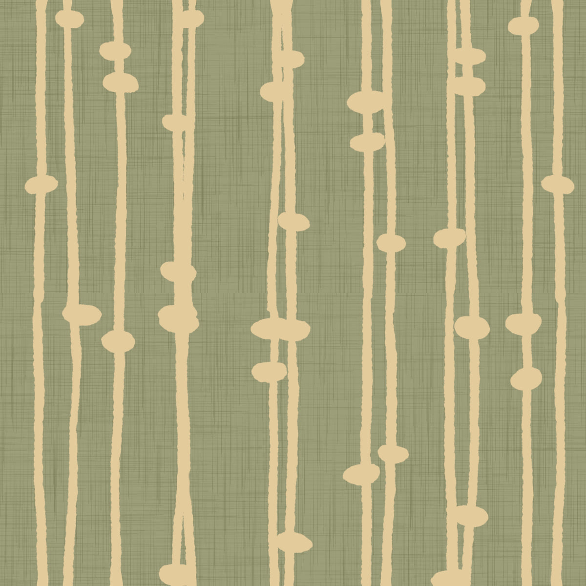 Boho Jewel Tone Stripes Retro Sage Wallpaper⁠ in your room — zoomed