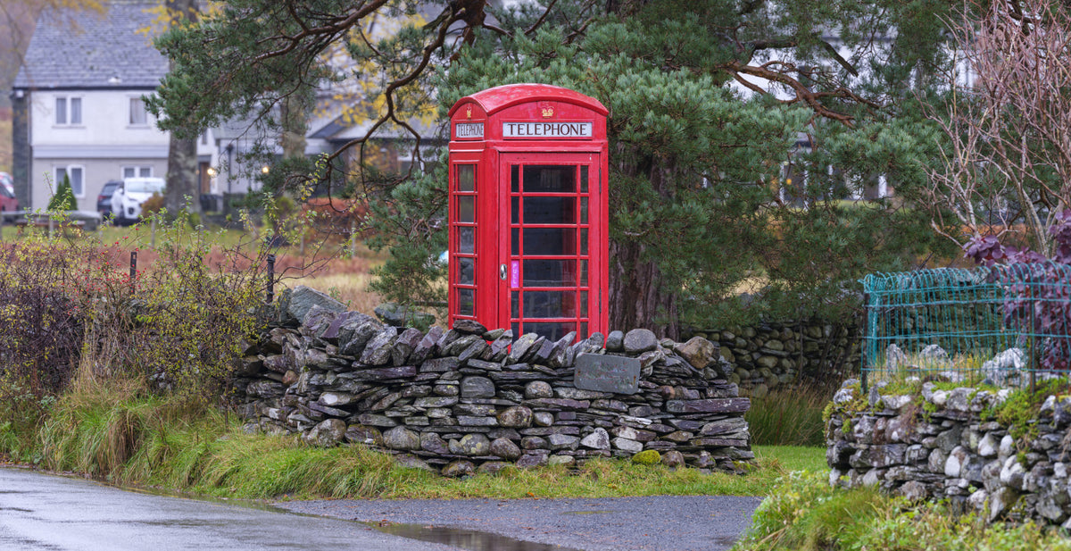 English Calling Box Wall Mural