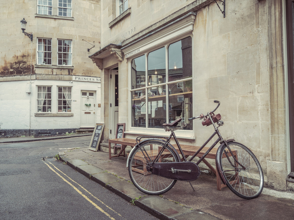 Bath's Bicycle Stroll Wall Mural in your room — zoomed