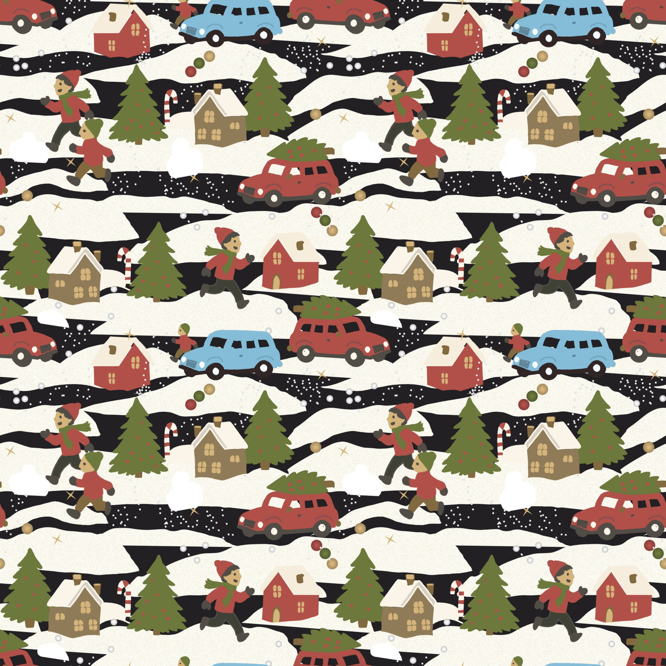 Snowy Town Adventure Wallpaper⁠