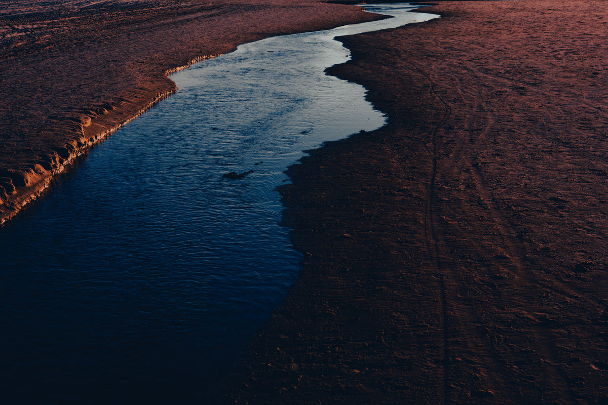 Dark River IV Wall Mural in your room — zoomed