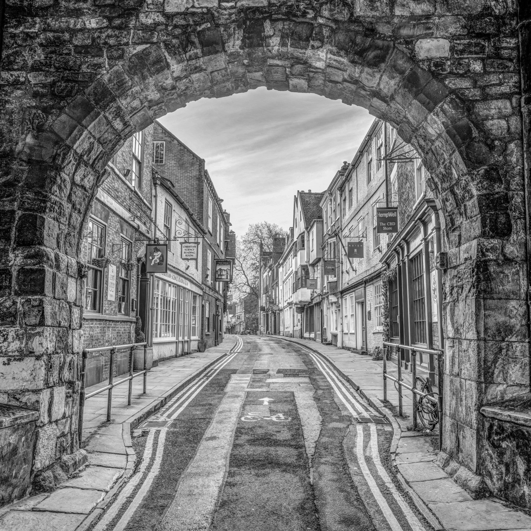 Charming Stone Archway Wall Mural