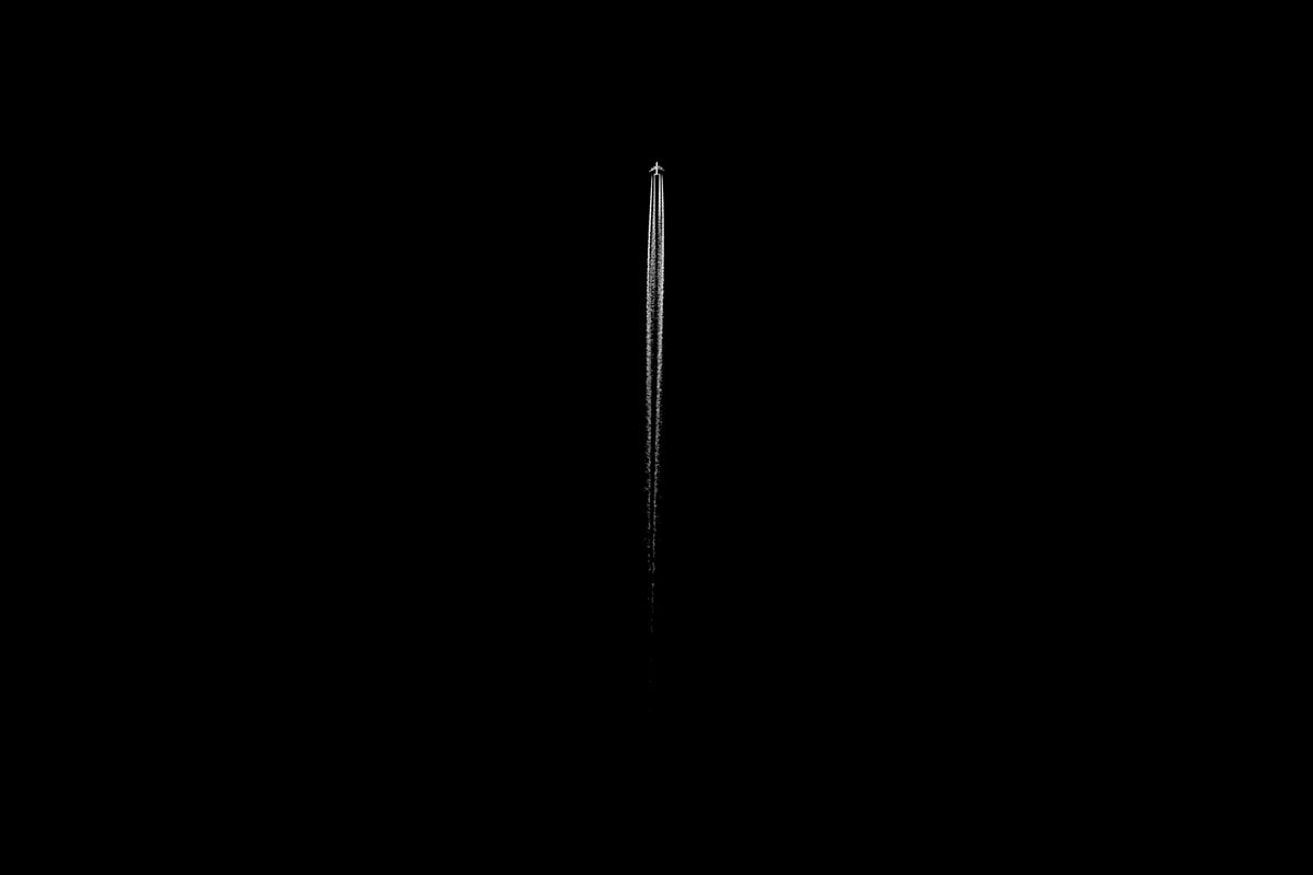 Black and White II Wall Mural in your room — zoomed