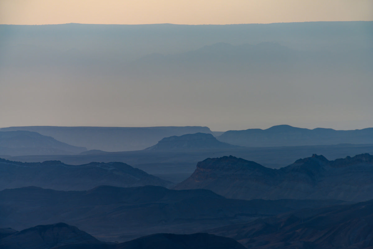 Sunrise over Ramon crater #5 Wall Mural
