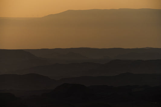 Sunrise over Ramon crater #2 Wall Mural