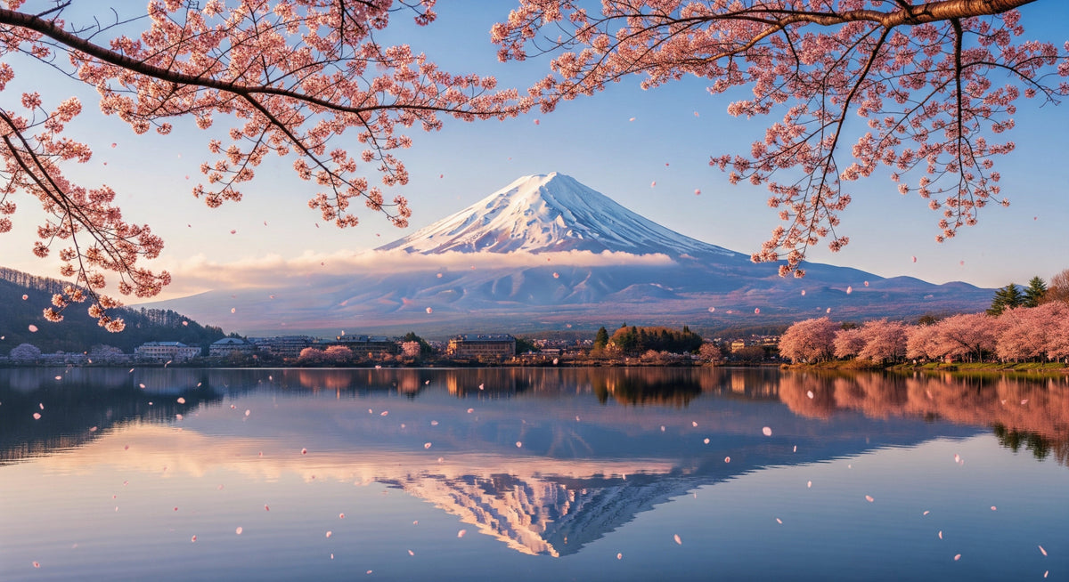 Fuji Blossom Dream Wall Mural