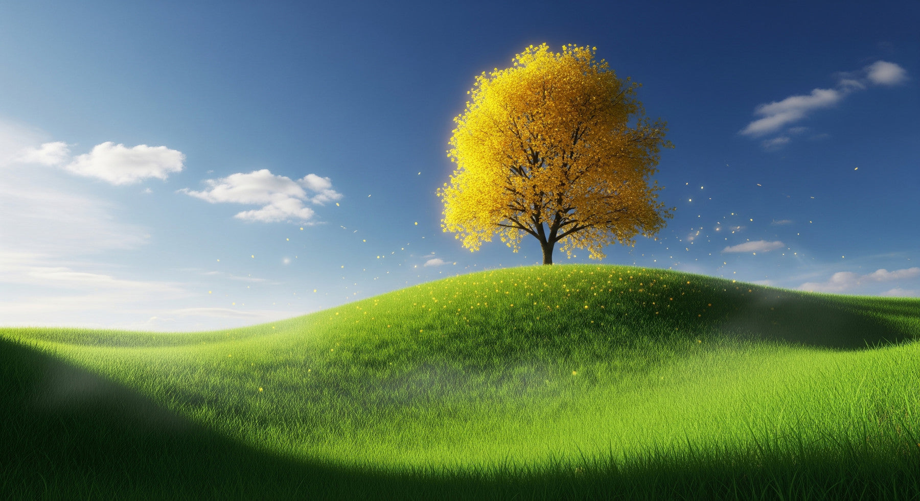 Golden Canopy Wall Mural
