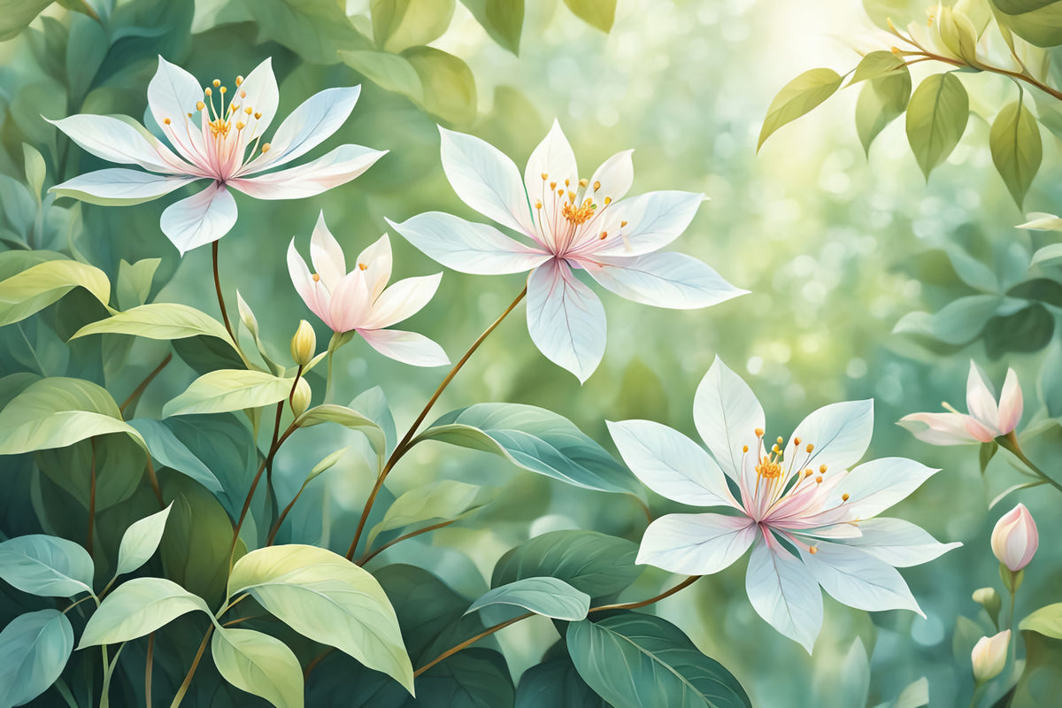 Floral Serenity Wall Mural