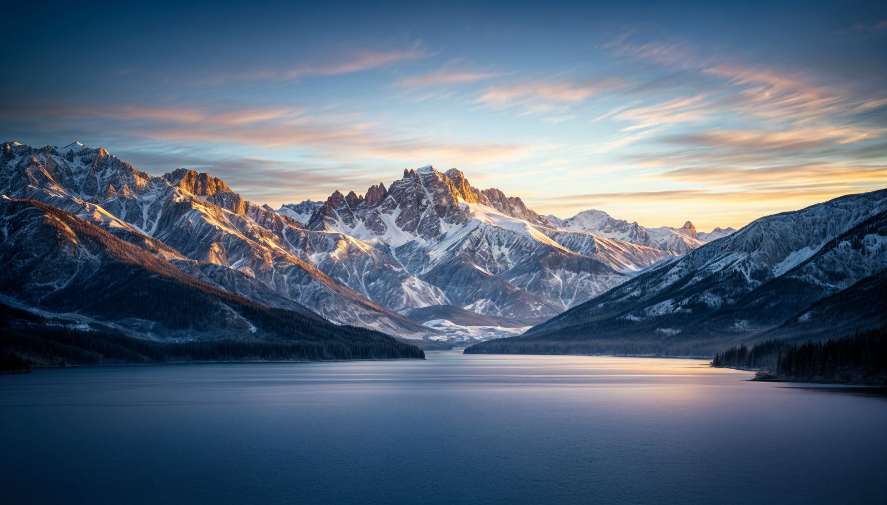 Frozen Peaks Wall Mural