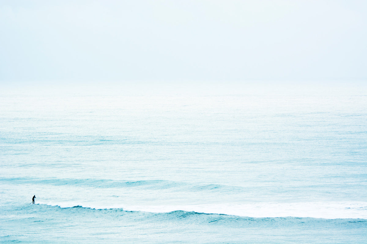 Winter Surfing III Wall Mural in your room — zoomed