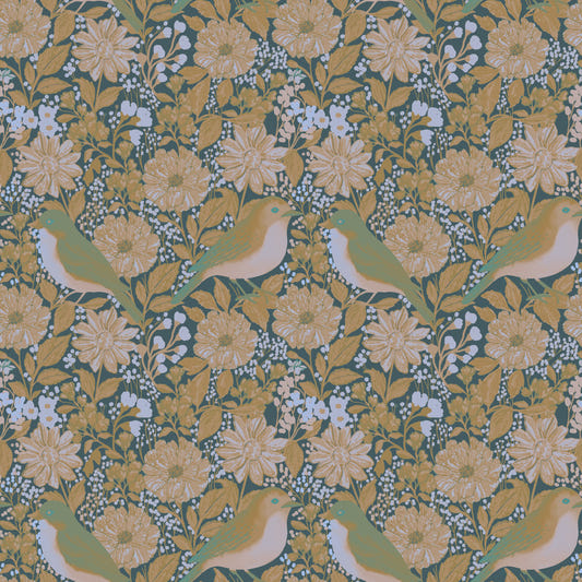 Bloom & Birds Serenity Wallpaper⁠