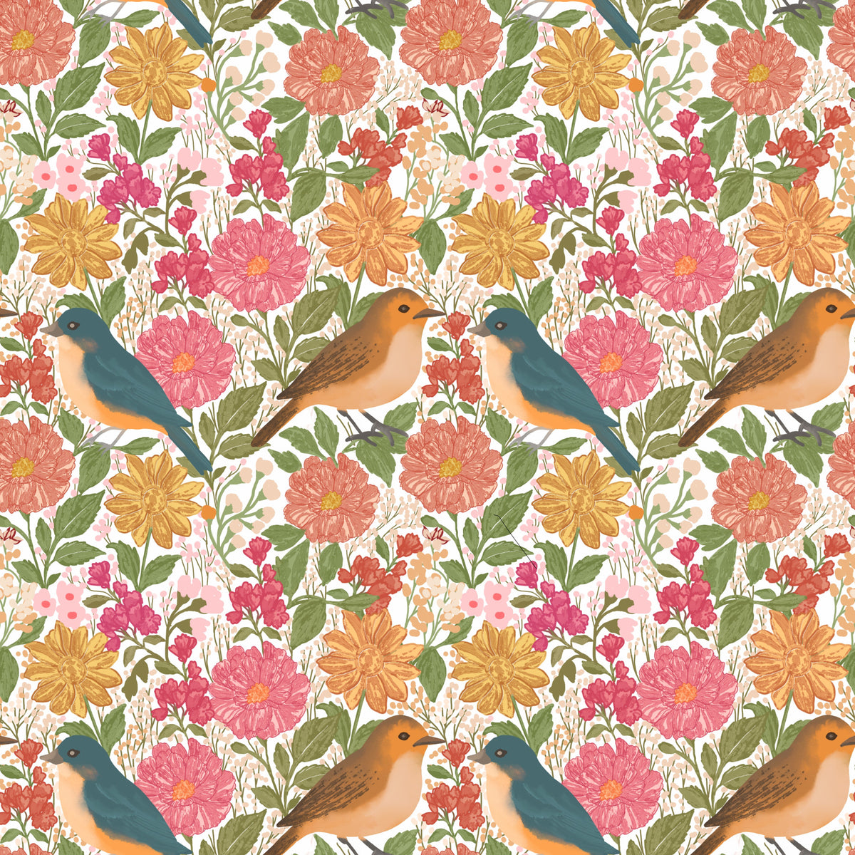 Songbird Garden Wallpaper⁠
