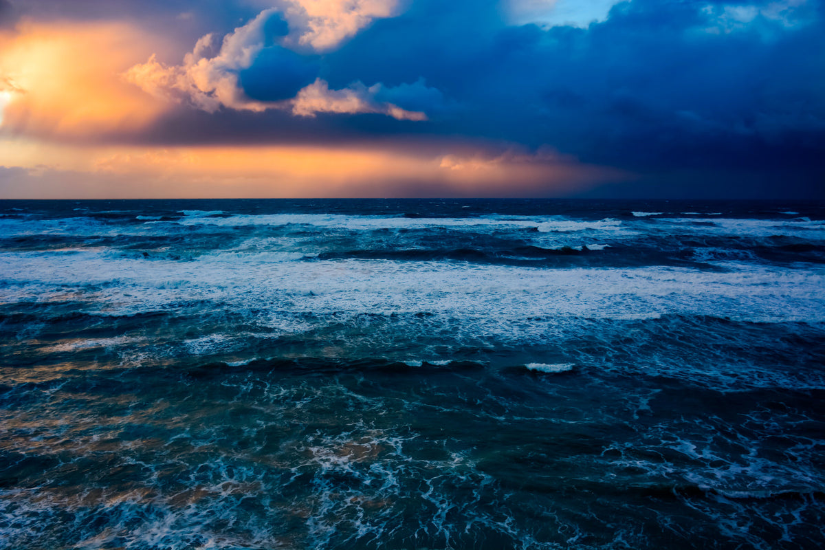 Storm over the Mediterranean Wall Mural in your room — zoomed