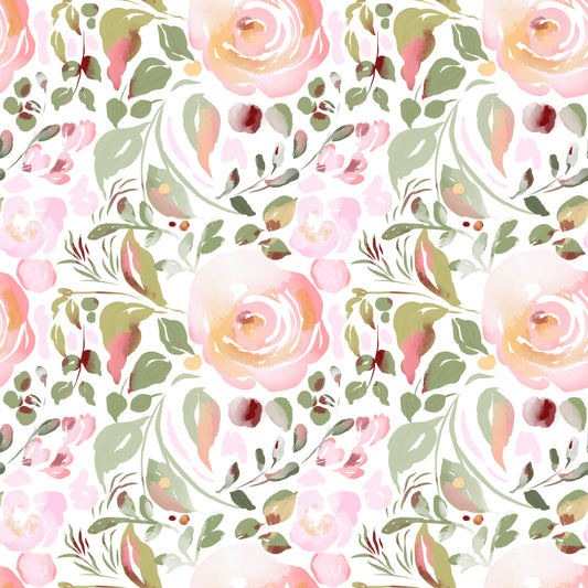 Painterly Rose Garden Wallpaper⁠