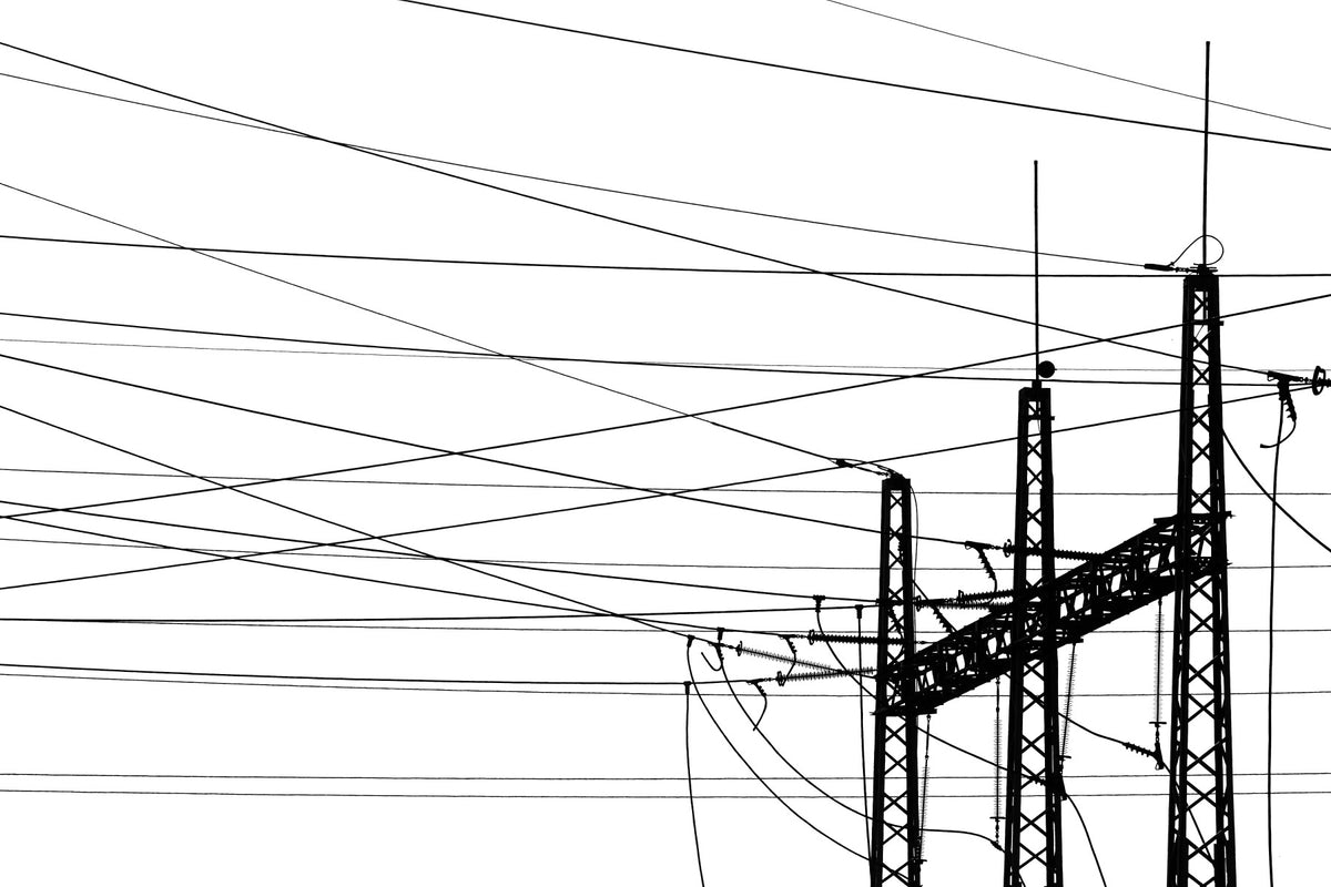 Electricity Plant Wall Mural in your room — zoomed