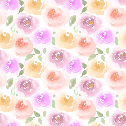 Pastel Rose Garden Wallpaper⁠