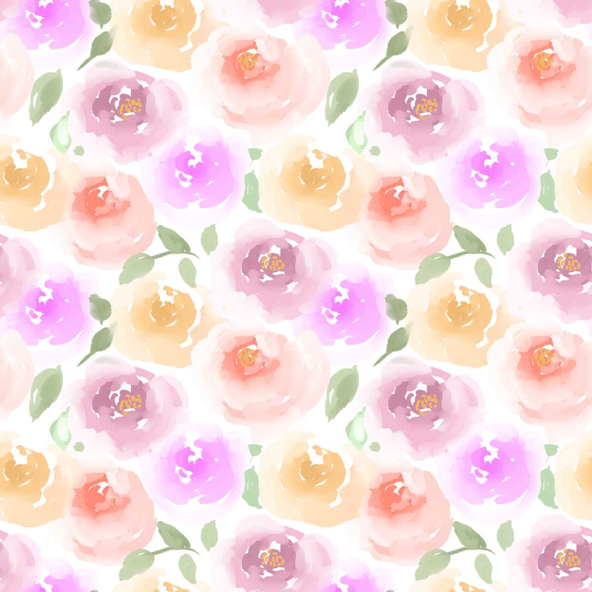 Pastel Rose Garden Wallpaper⁠ in your room — zoomed