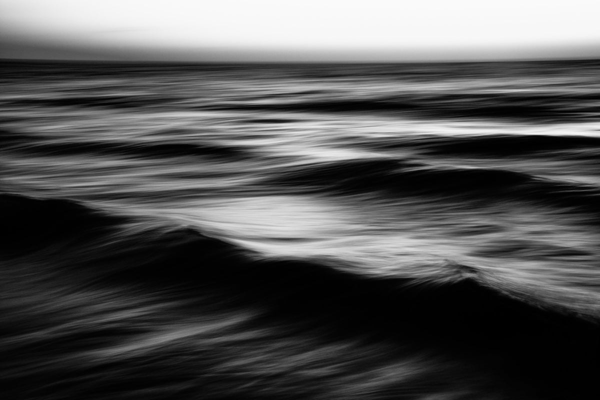 Waves Wall Mural in your room — zoomed