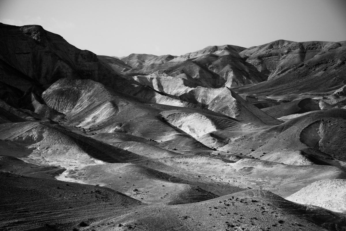 Mountains of the Judean Desert 4 Wall Mural in your room — zoomed