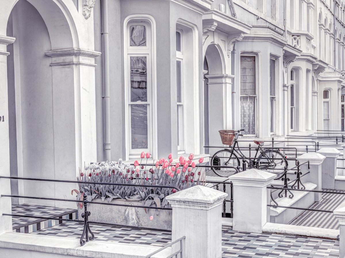 English Houses Facade Wall Mural