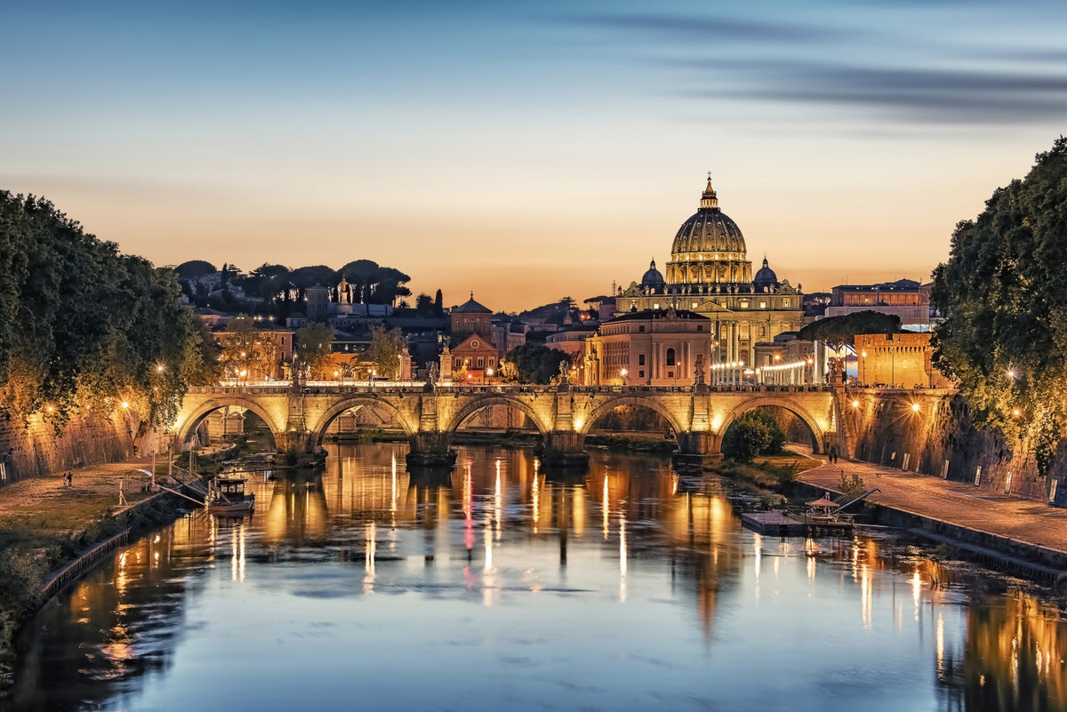 Twilight Over Rome Wall Mural