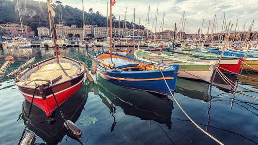 Harbor Hues Wall Mural