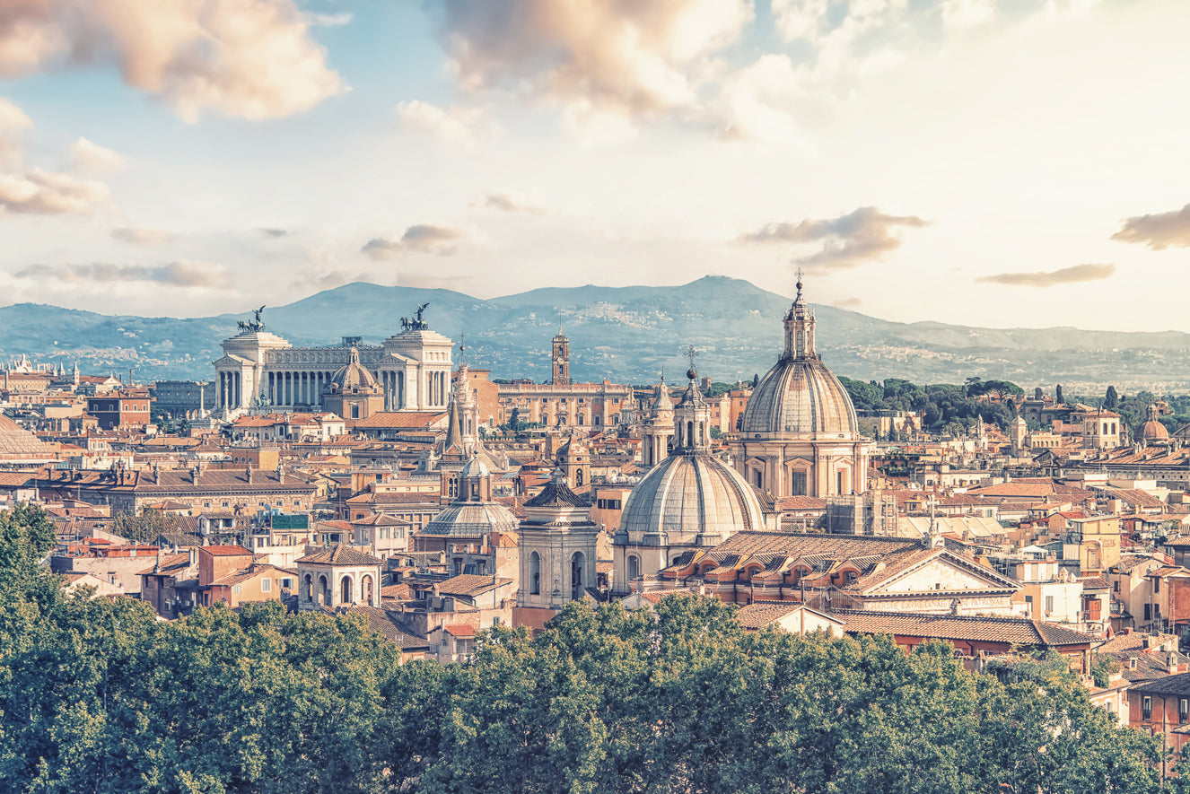 Eternal City: Roman Skyline Canvas Wall Mural