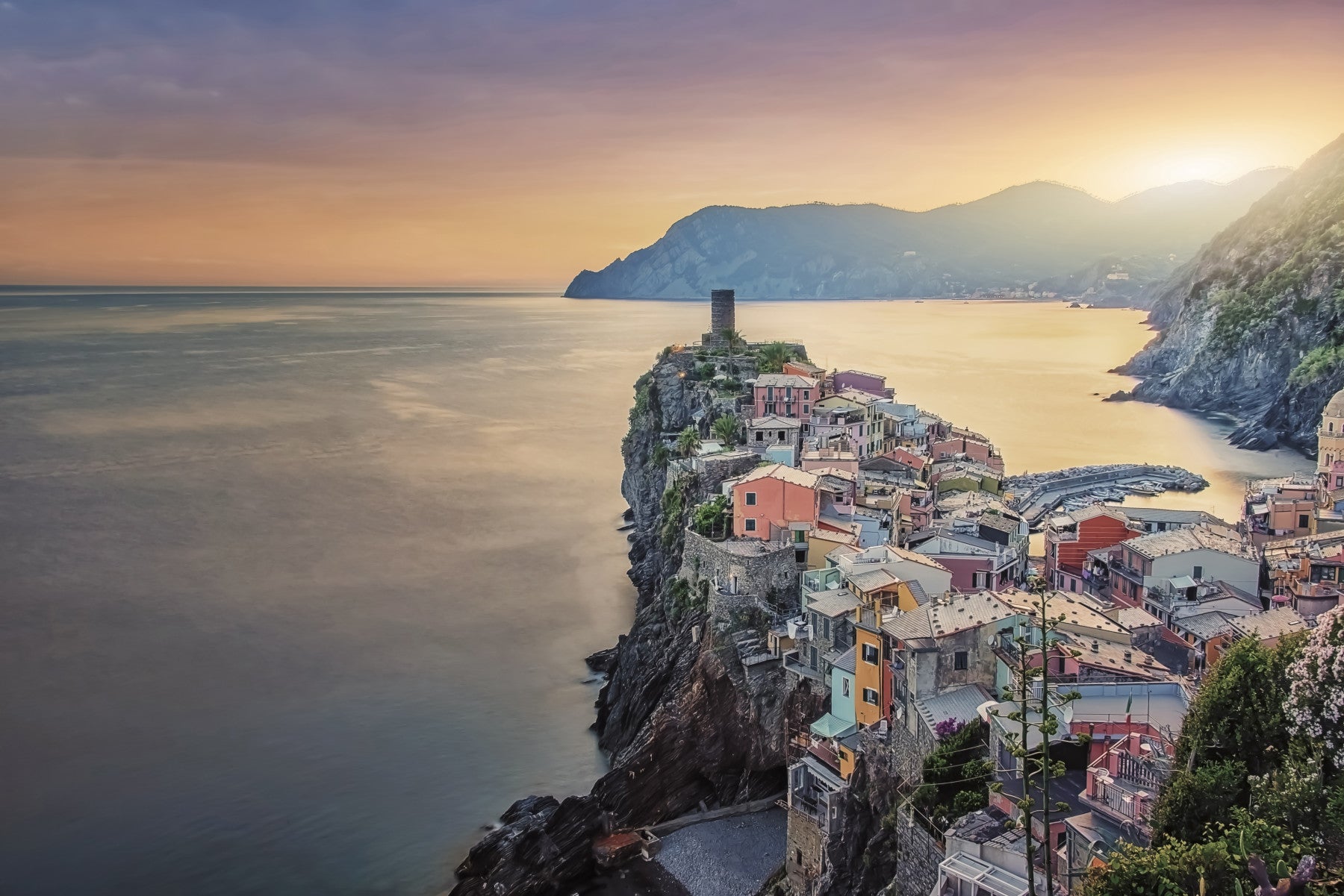 Cliffside Village Dream Wall Mural