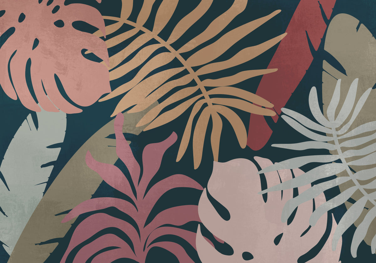Serene Leaf Wall Mural