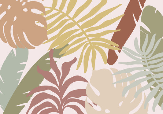 Earthy Palms Serenity Wall Mural