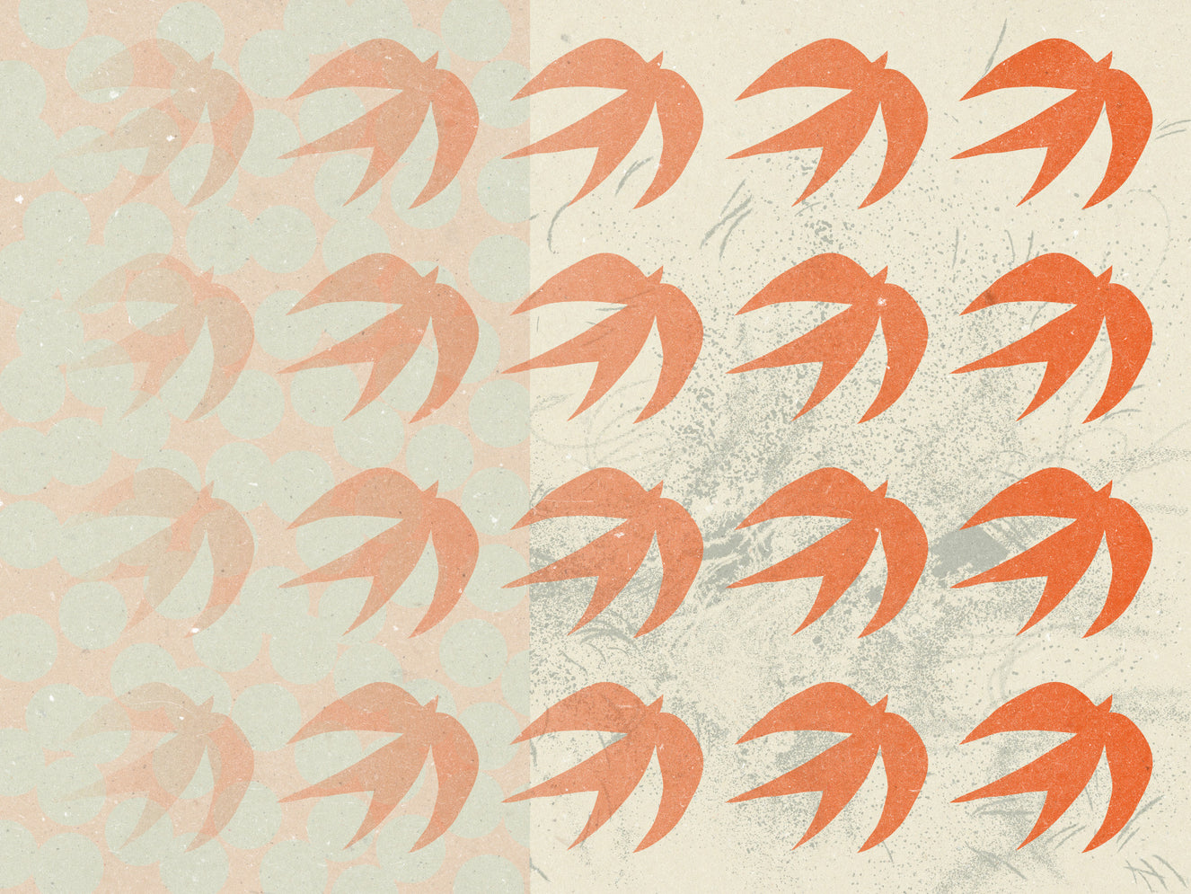 Soaring Swallows Wall Mural -2861699
