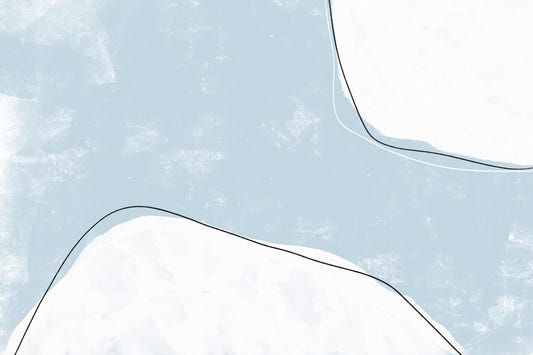 Powder Blue Strokes Wall Mural -2303124