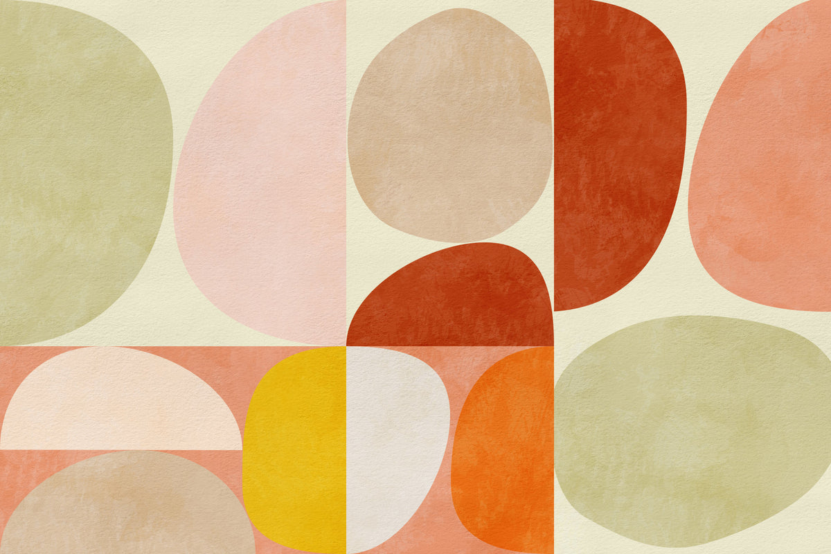 Geometric Harmony Wall Mural - 2632105 in your room — zoomed