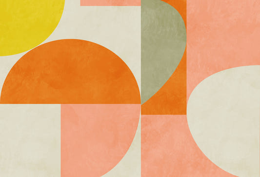 Mid-Century Mod Shapes Wall Mural -2858622