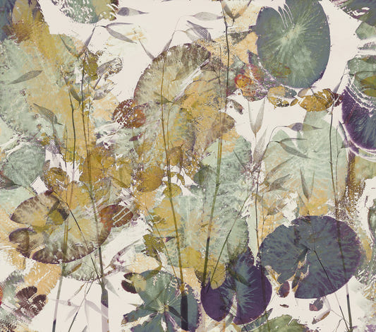 Lush Leaf Overlay Wall Mural -2307857