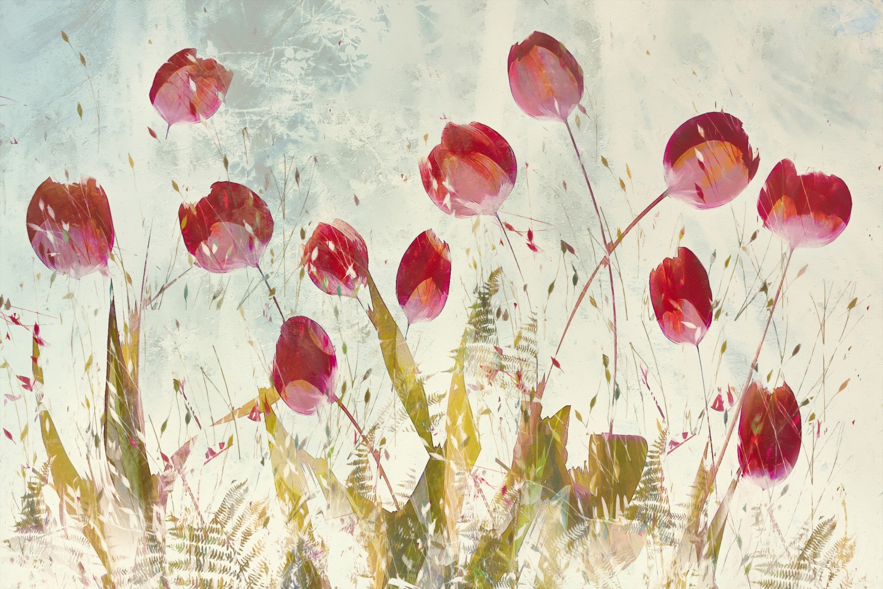 Scarlet Meadow Wall Mural -2497714