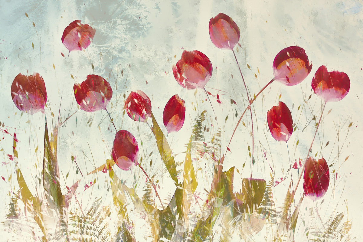Scarlet Meadow Wall Mural -2497714 in your room — zoomed