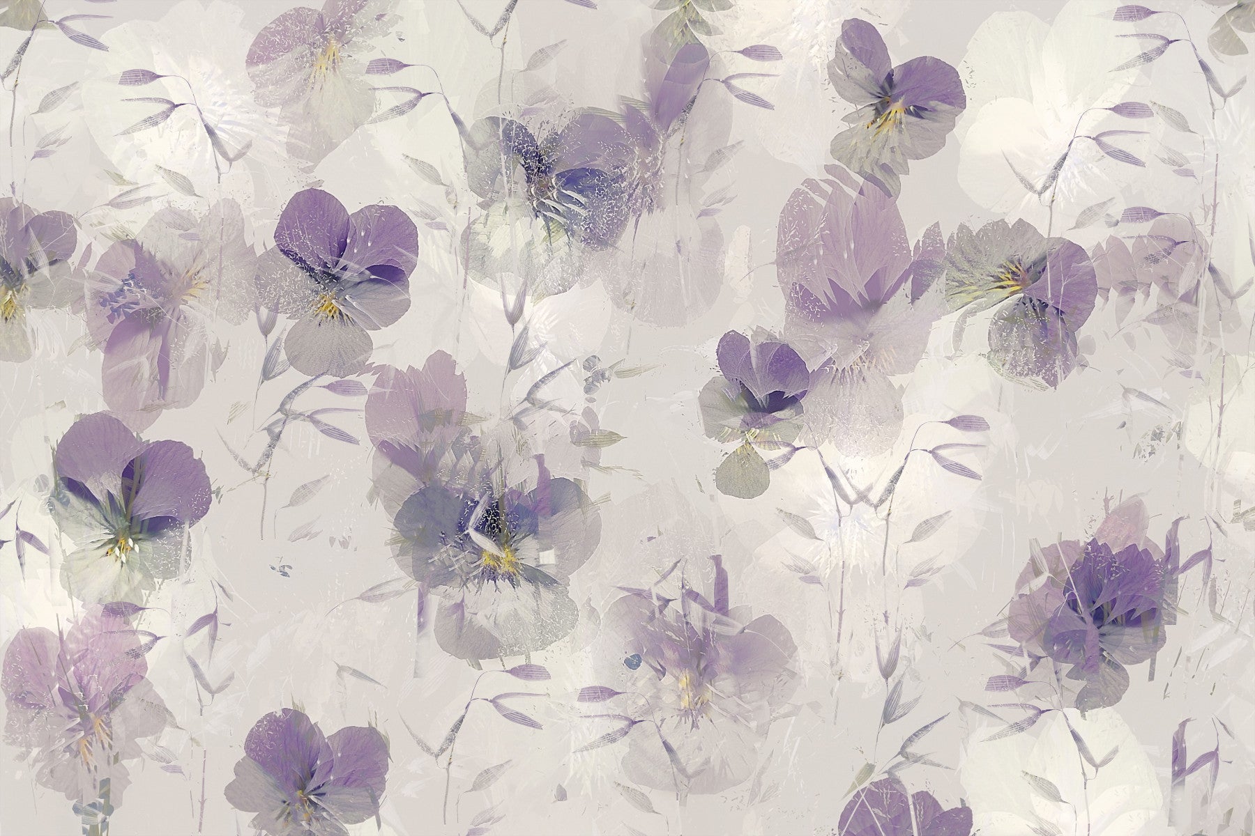Violet Bloom Symphony Wall Mural -2297903