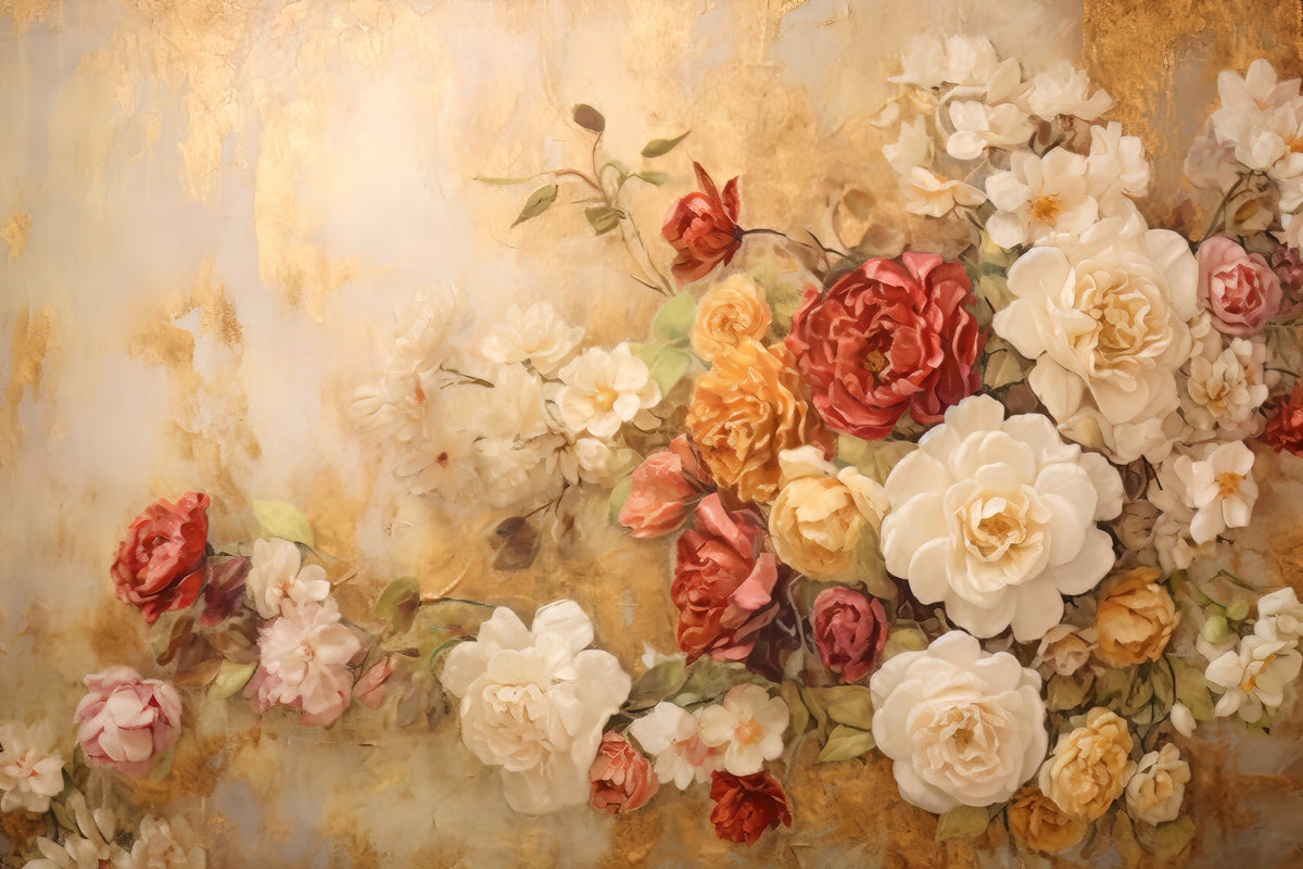 Gilded Blooms Wall Mural -2578340