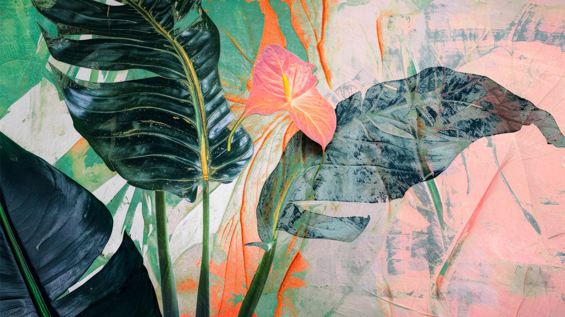 Botanical Strokes Wall Mural -2714842