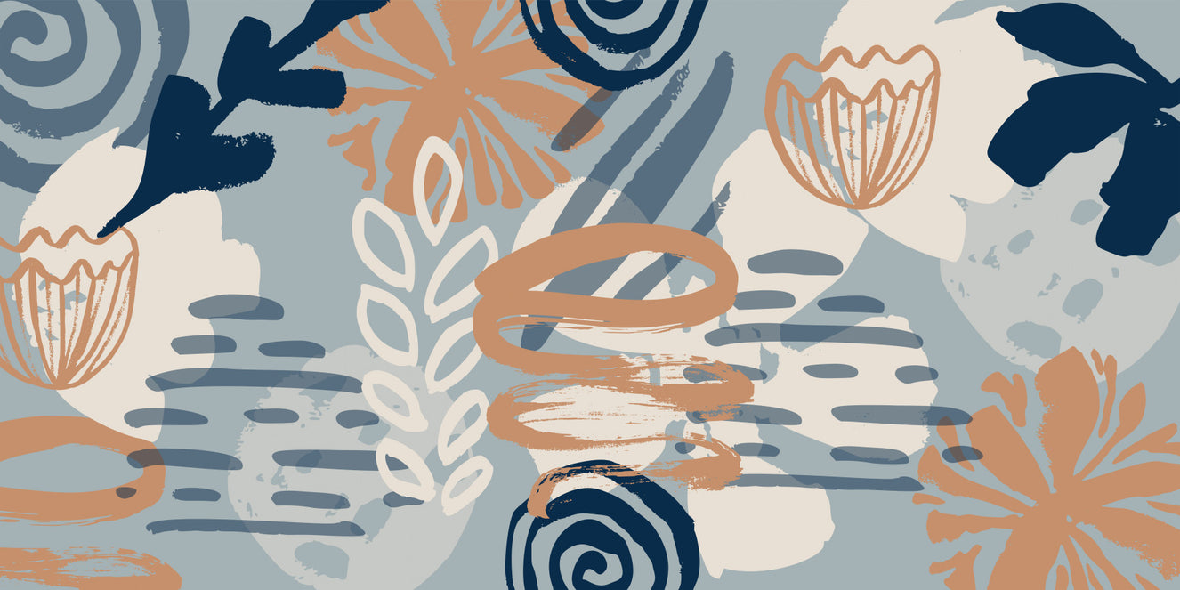 Boho Brushstrokes Wall Mural