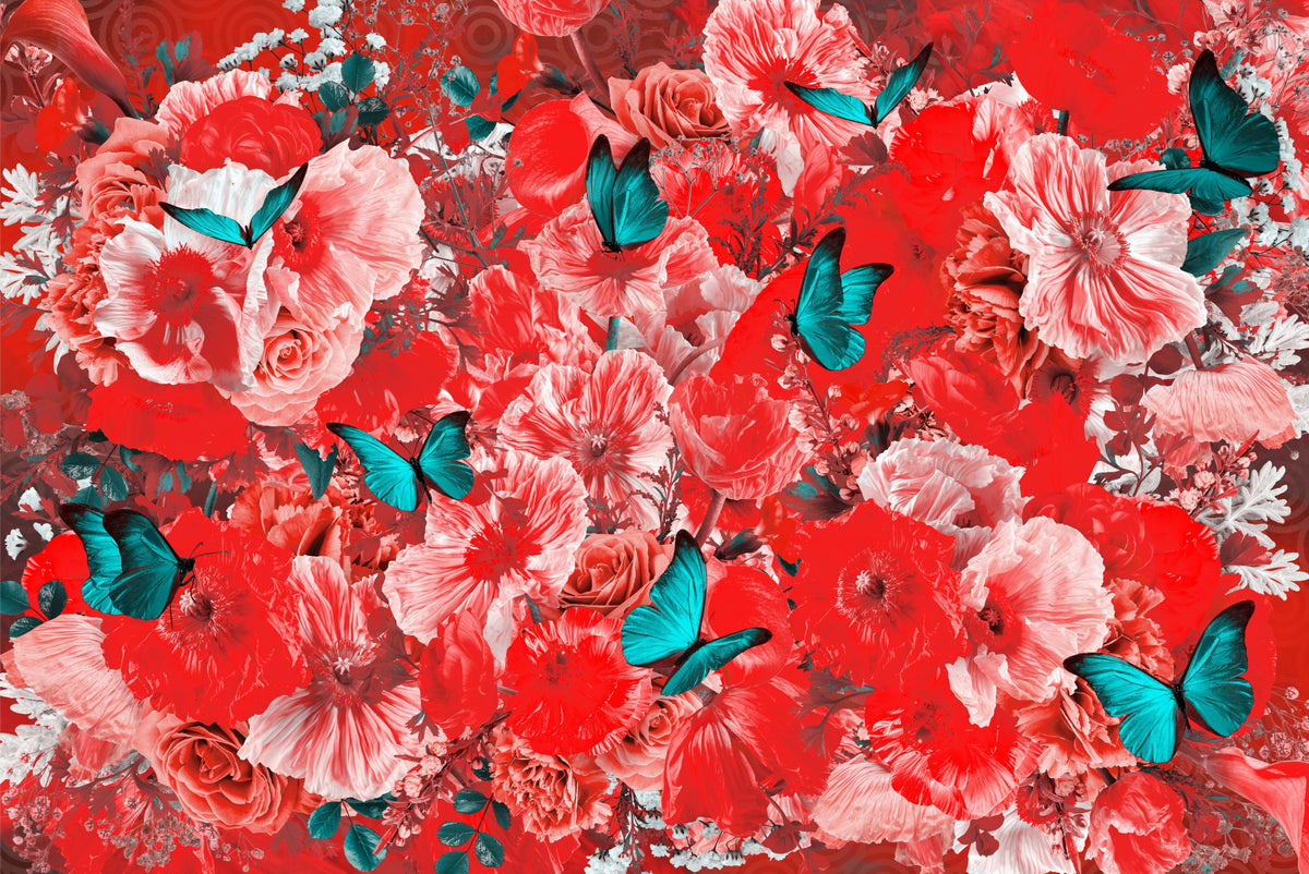 Crimson Bloom Wall Mural -2620709