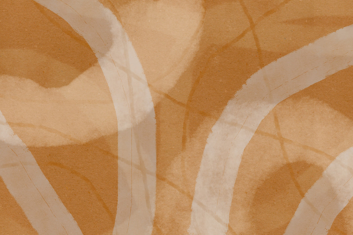 Terracotta Curves Wall Mural - 2876447