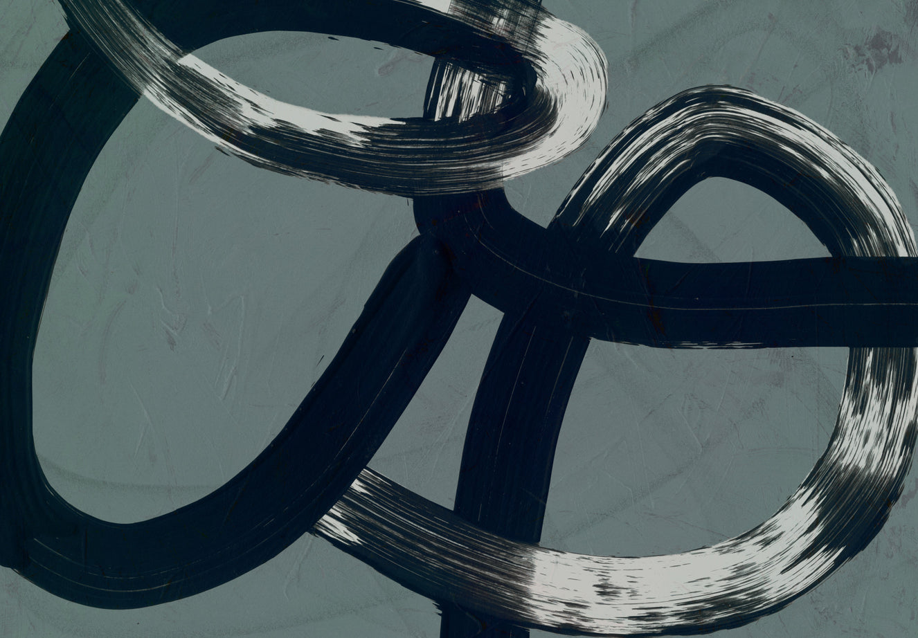 Ink Flow Abstract Curves Wall Mural -2909265
