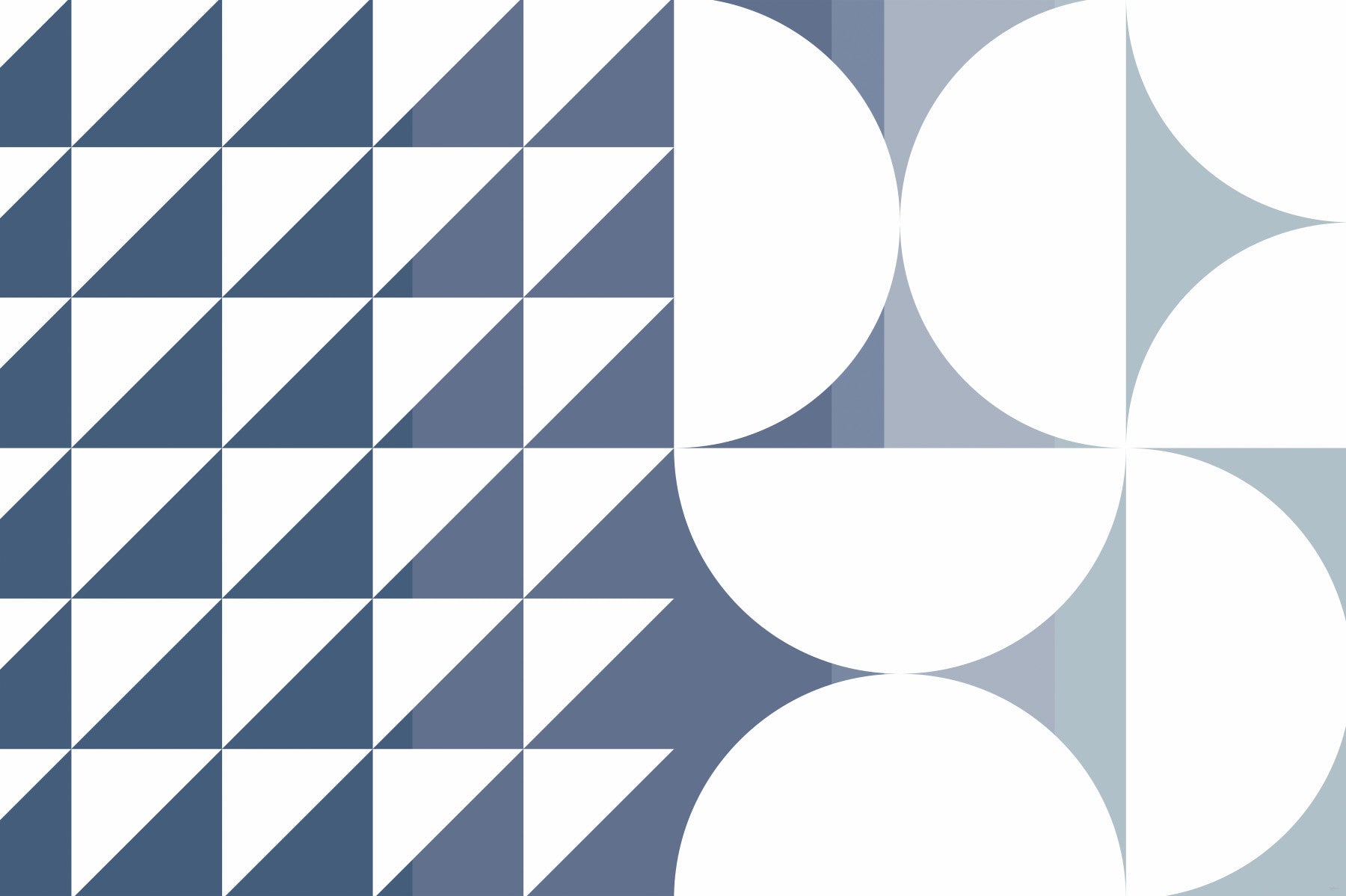 Triangles & Curves Wall Mural -2761201