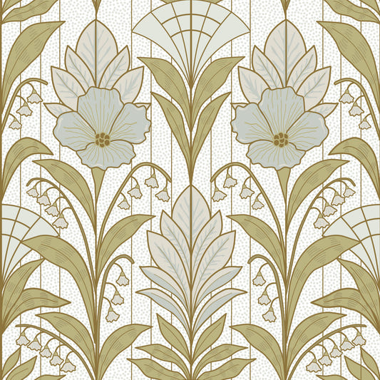 Light Lily of the Valley Art Deco Elegance Wall Mural