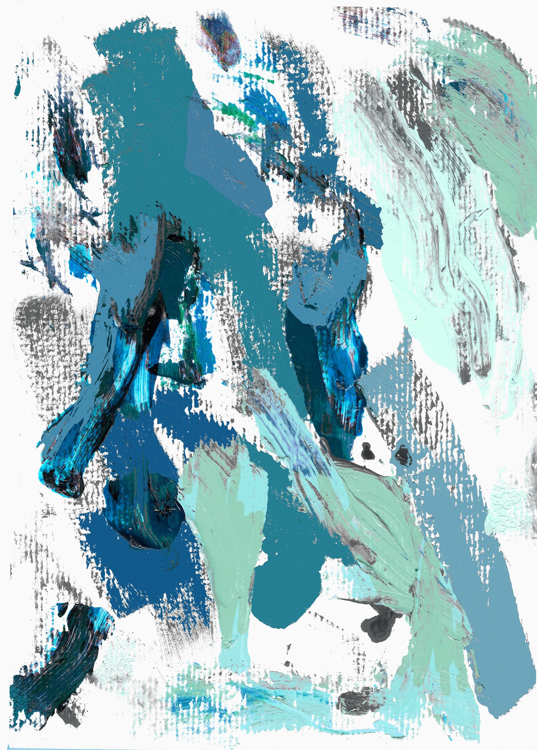 Blue dreams Wall Mural in your room — zoomed